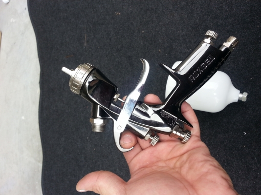 ขายกาพ่นสีรถยนต์ Spray Gun X-402-14G, HVLP Gravity Feed