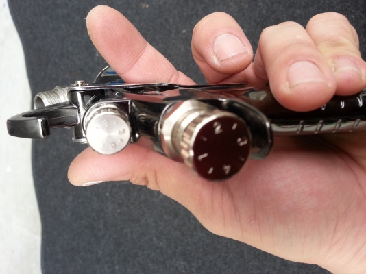 ขายกาพ่นสีรถยนต์ Spray Gun X-402-14G, HVLP Gravity Feed