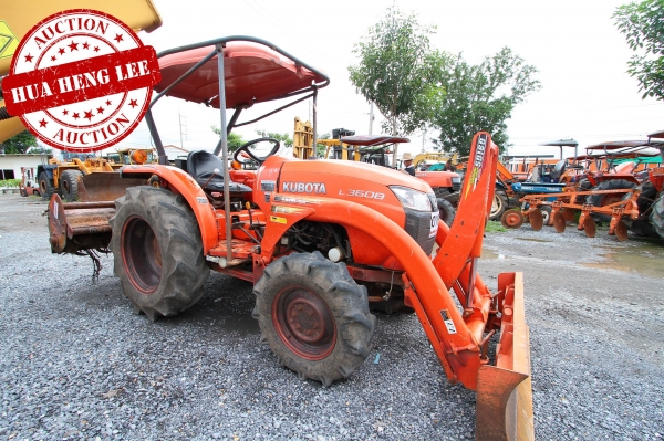 AUC 6 Code 016  แทรกเตอร์  KUBOTA L3608+SD160+RX162D ราคา เริ่มต้นการประมูล 250,000 บาท