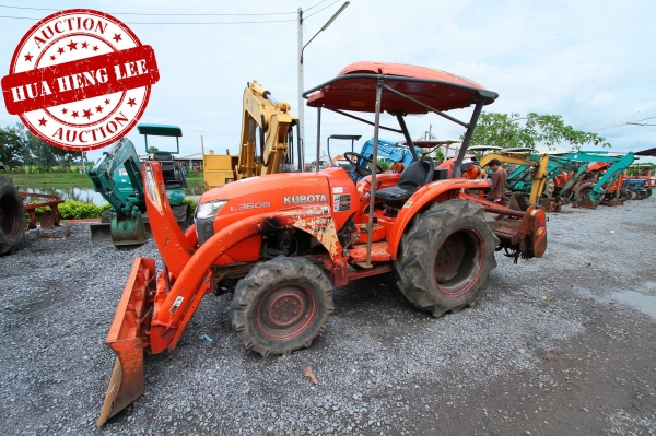 AUC 6 Code 016  แทรกเตอร์  KUBOTA L3608+SD160+RX162D ราคา เริ่มต้นการประมูล 250,000 บาท