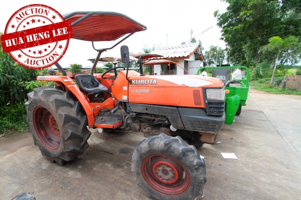 AUC 6 Code 018  แทรกเตอร์  KUBOTA L4508+DH226D ราคา เริ่มต้นการประมูล 175,000 บาท