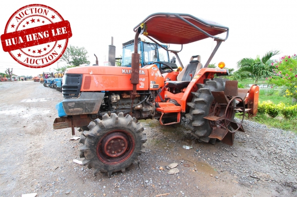 AUC 6 Code 019  แทรกเตอร์  KUBOTA L4508+RX180F ราคา เริ่มต้นการประมูล 195,000 บาท