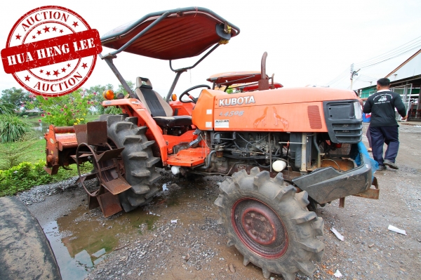 AUC 6 Code 019  แทรกเตอร์  KUBOTA L4508+RX180F ราคา เริ่มต้นการประมูล 195,000 บาท
