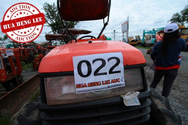 AUC 6 Code 022  แทรกเตอร์  KUBOTA L4508+RX180F ราคา เริ่มต้นการประมูล 195,000 บาท