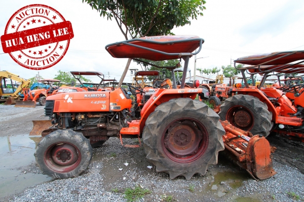 AUC 6 Code 022  แทรกเตอร์  KUBOTA L4508+RX180F ราคา เริ่มต้นการประมูล 195,000 บาท