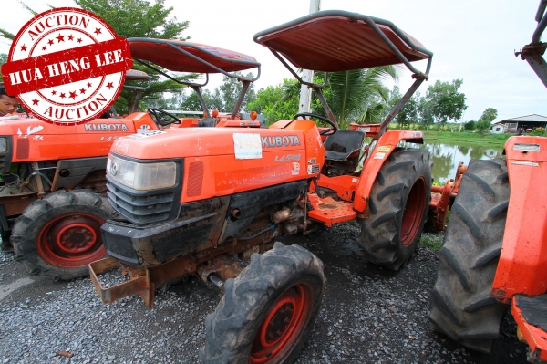 AUC 6 Code 023  แทรกเตอร์  KUBOTA L4508+FD183F+RX180F ราคา เริ่มต้นการประมูล 195,000 บาท
