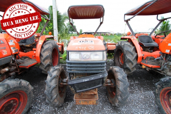 AUC 6 Code 023  แทรกเตอร์  KUBOTA L4508+FD183F+RX180F ราคา เริ่มต้นการประมูล 195,000 บาท
