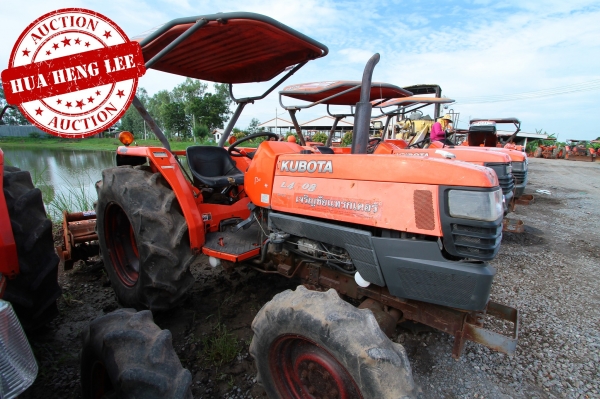 AUC 6 Code 028  แทรกเตอร์  KUBOTA L4508+RX180F ราคา เริ่มต้นการประมูล 195,000 บาท