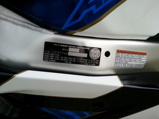<<<<<<<< Suzuki GSXR1000 K2 สรรพสามิต >>>>>>>>>>