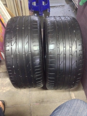 ยาง bridgestone potenza 225-45-17 หนึ่งคู่ กับ 245-45-17 หนึ่งคู่ ปี 12