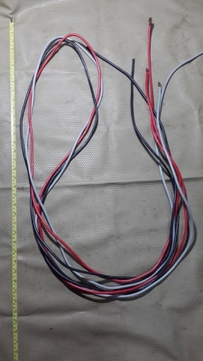 สายพ่วงแบตเตอรี่ หนาๆ5มิล ยาว 2.4 เมตร หุ้มด้วยสายถักstainless steel