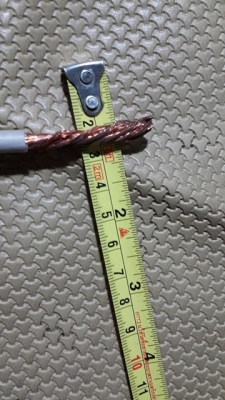 สายพ่วงแบตเตอรี่ หนาๆ5มิล ยาว 2.4 เมตร หุ้มด้วยสายถักstainless steel