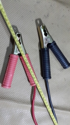 สายพ่วงแบตเตอรี่ หนาๆ5มิล ยาว 2.4 เมตร หุ้มด้วยสายถักstainless steel