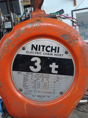 ขาย..รอกโซ่ไฟฟ้า NITCHI ขนาด 3ตัน