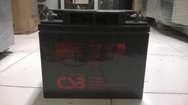 ขายแบตเตอรี่มือสองขนาด 40 Ah ยี่ห้อ CSB ครับ
