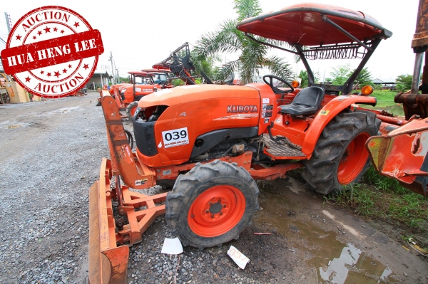 AUC 6 Code 039  แทรกเตอร์  KUBOTA L4708+FD185F+RX180F ราคา เริ่มต้นการประมูล 395,000 บาท