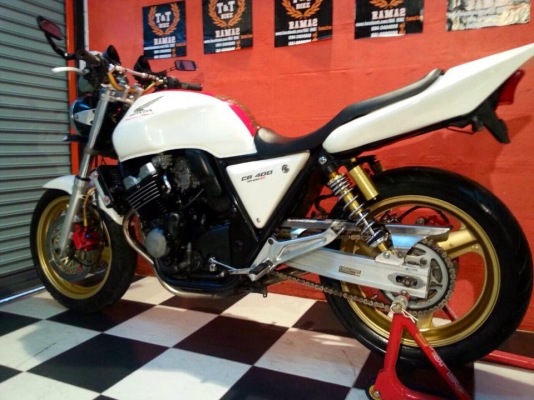 T&T BIKE RAMA2 ขายHONDA CB400 ปี95 เอกสาร อินวอยเสียสพม. เครื่องดี ระบบไฟพร้อมสมบูรณ์ทุกระบบราคาเพียง 62500฿ T&T BIKE RAMA2 ขายHONDA CB400 ปี95 เอกสาร อินวอยเสียสพม. เครื่องดี ระบบไฟพร้อมสมบูรณ์ทุกระบบราคาเพียง 62500฿