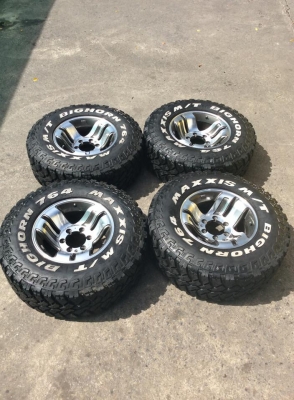 ยางMAXXIS BIGHORN M/T 31-10.5-15 ดอกเต็มพร้อมล้อแม็ก ถูกๆ