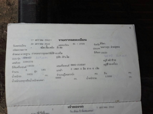 ขาย6ล้อดั๊ม ISUZU FSR 175แรงม้า สภาพสวยพร้อมใช้ ราคาต่อรองได้ ติดต่อได้ที่คุณ อ๊อฟ พิจิตร 086-737-9991