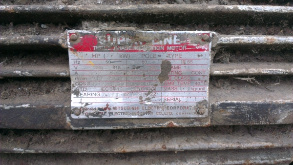 Sell> ขายมอเตอร์ Mitsubishi 30 แรงม้า 380V. 2850 rpm. 2 Pole. ทุ่นเดิมๆ วิ่งเงียบ กำแพงแสน นครปฐมครับ