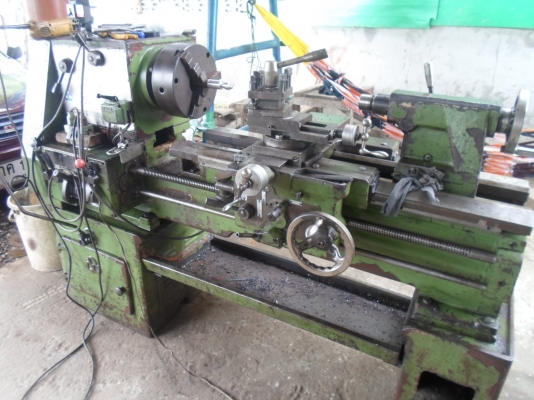 แท่นกลึง 5 ฟุต 2 เพลา เกียร์บล็อก พร้อมใช้ 58,000