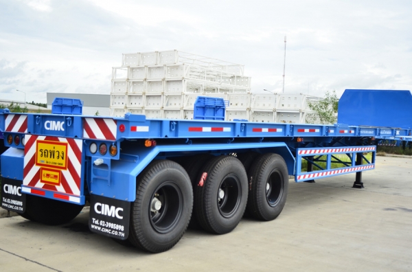 หางพ่วงพื้นเรียบ  3 เพลา CIMC ใหม่  พร้อมส่งมอบ