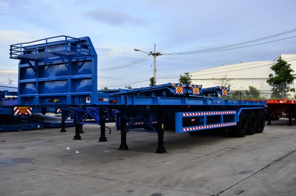 หางพ่วงพื้นเรียบ 3 เพลา CIMC ใหม่ พร้อมส่งมอบ หางพ่วงพื้นเรียบ 3 เพลา CIMC ใหม่ พร้อมส่งมอบ