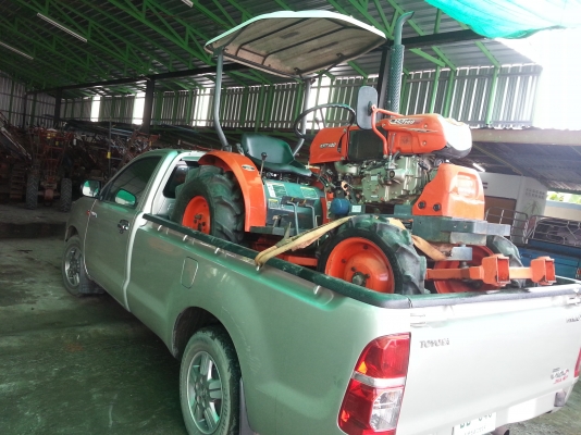 คูโบต้า KRT140 รุ่นท็อปยกล้อหลังได้...พร้อมใบมีดดันหน้าพร้อมใช้งาน