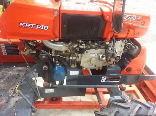 คูโบต้า KRT140 รุ่นท็อปยกล้อหลังได้...พร้อมใบมีดดันหน้าพร้อมใช้งาน