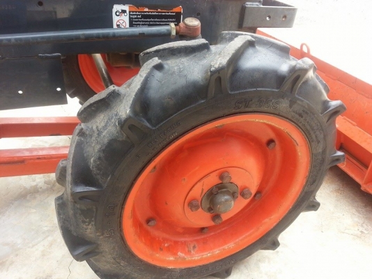 คูโบต้า KRT140 รุ่นท็อปยกล้อหลังได้...พร้อมใบมีดดันหน้าพร้อมใช้งาน