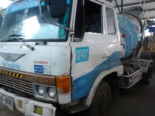 ขายด่วนครับ รถโม่ปูน 6 ล้อ Hino FB เครื่อง EH700 รถใช้งานทุดวัน ครับ ขายตามสภาพ