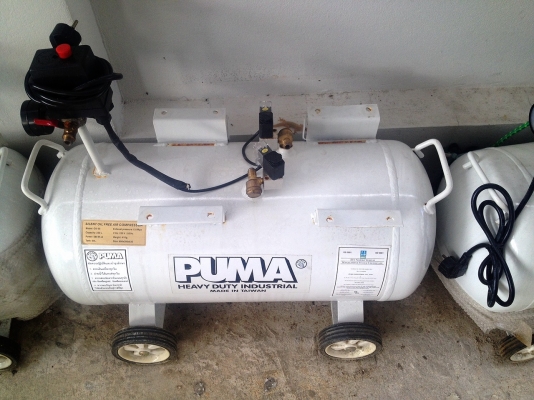 ขายถังลม PUMA 800 บาท ขนาด 50 ลิตร ขายเหมา 64 ใบ