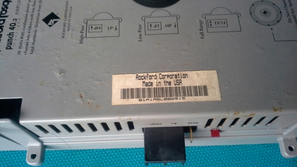 แอมป์ Rockford Fosgate Punch 40.2, 2ch (20W x 2)
