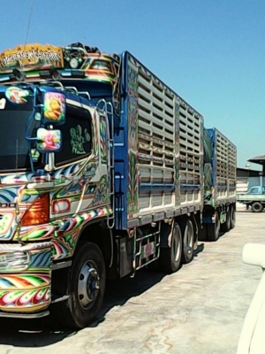 ***ขายแล้วครับขอบคุณ Truck2hand ขาย22ล้อพ่วงเกษตรแม่ลูกไม่ดั้ม HINO SERIES-500 344 FM1ANLD ปี55 เครื่องเดิมเกียร์เดิม เครื่อง AO9C-TH 334HP แน่นๆ แห้งๆ แรงๆ ไม่มีเยิ้ม เกียร์เดิม ไม่หลุดไม่หอน ช่วงล่างเดิมคัสซีสวยเดิมๆไม่ปะไม่ดาม กระบะเหล็กคอกเกษตรไม่ดั้ม