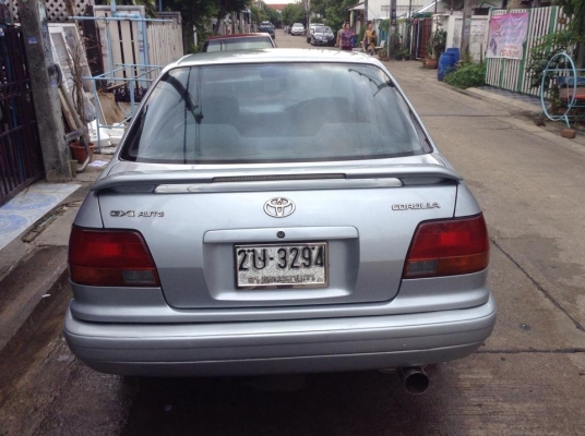 ขายครับ TOYOTA AE 110 1.5 GXI ปี 96 ออโต้ แก๊ส+น้ำมัน ใช้ได้ 2ระบบ อย่างสมบูร เครื่องดีควันไม่ไหล เกียรดีเปลี่ยน ปกติ ช่วงล่างพอได้ มีเลี้ยวดัง สีไม่ขี้เหล่มีเก็บบ้าง สติ๊กเกอร์ฝากระโปรงเคฟร่า ตัวถังบางเดิม ไฟฟ้าทั้งคันใช้ได้ กระจกปรับไฟฟ้า พับไฟฟ้า ภายใน ขายครับ TOYOTA AE 110 1.5 GXI ปี 96 ออโต้ แก๊ส+น้ำมัน ใช้ได้ 2ระบบ อย่างสมบูร เครื่องดีควันไม่ไหล เกียรดีเปลี่ยน ปกติ ช่วงล่างพอได้ มีเลี้ยวดัง สีไม่ขี้เหล่มีเก็บบ้าง สติ๊กเกอร์ฝากระโปรงเคฟร่า ตัวถังบางเดิม ไฟฟ้าทั้งคันใช้ได้ กระจกปรับไฟฟ้า พับไฟฟ้า ภายใน