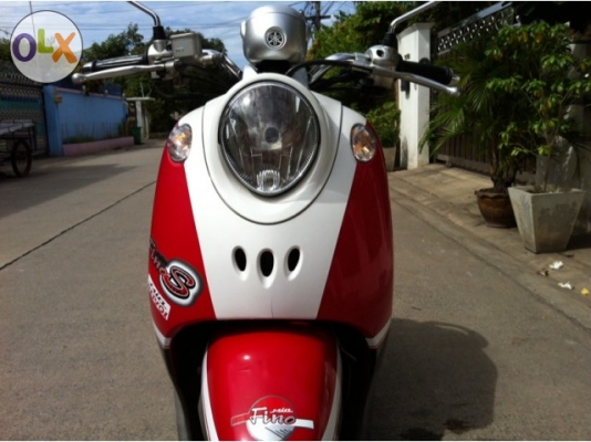 Yamaha Fino สีแดงขาว วิ่งน้อย เครื่องดีมากๆ ชุดสีไม่มีตำหนิ สวยใหม่