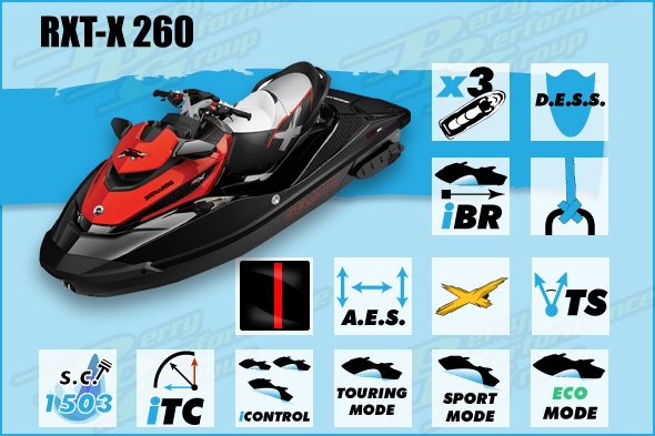 new เจ็ทสกี seadoo rxt-x260rs  ตัวท้อปปี 2014