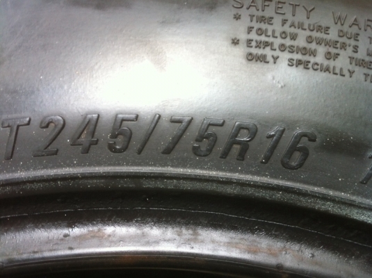 ขายยาง mud maxxis bighorn 245-75-16