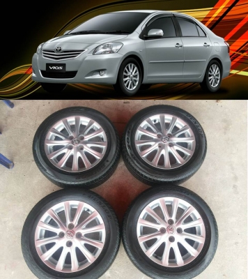 ล้อ Vios ขอบ15 พร้อมยาง ปี11