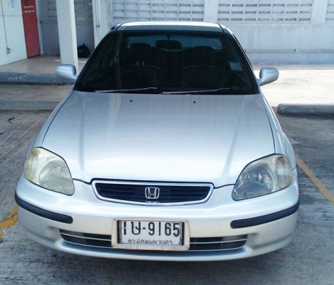 Honda civic ปี 96 เกียร์ออโต้ ติดแก๊ส LPG ใช้ได้ 2 ระบบ เครื่องเกียร์ดี ช่วงล่างเงียบ ไม่มีปัญหาความร้อน เลี้ยวไม่ดัง แอร์เย็นฉ่ำ กระจกไฟฟ้า ปรับและพับไฟฟ้า ภายในเบาะหนังสวยงาม มีเซนเซอร์ถอย ภาษี พ.ค.58 เอกสารพร้อมโอน Honda civic ปี 96 เกียร์ออโต้ ติดแก๊ส LPG ใช้ได้ 2 ระบบ เครื่องเกียร์ดี ช่วงล่างเงียบ ไม่มีปัญหาความร้อน เลี้ยวไม่ดัง แอร์เย็นฉ่ำ กระจกไฟฟ้า ปรับและพับไฟฟ้า ภายในเบาะหนังสวยงาม มีเซนเซอร์ถอย ภาษี พ.ค.58 เอกสารพร้อมโอน