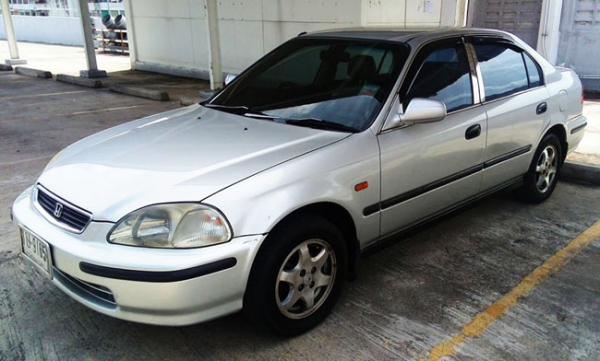 Honda civic ปี 96 เกียร์ออโต้ ติดแก๊ส LPG ใช้ได้ 2 ระบบ เครื่องเกียร์ดี ช่วงล่างเงียบ ไม่มีปัญหาความร้อน เลี้ยวไม่ดัง แอร์เย็นฉ่ำ กระจกไฟฟ้า ปรับและพับไฟฟ้า ภายในเบาะหนังสวยงาม มีเซนเซอร์ถอย ภาษี พ.ค.58 เอกสารพร้อมโอน Honda civic ปี 96 เกียร์ออโต้ ติดแก๊ส LPG ใช้ได้ 2 ระบบ เครื่องเกียร์ดี ช่วงล่างเงียบ ไม่มีปัญหาความร้อน เลี้ยวไม่ดัง แอร์เย็นฉ่ำ กระจกไฟฟ้า ปรับและพับไฟฟ้า ภายในเบาะหนังสวยงาม มีเซนเซอร์ถอย ภาษี พ.ค.58 เอกสารพร้อมโอน