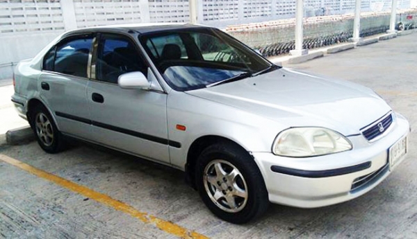 Honda civic ปี 96 เกียร์ออโต้ ติดแก๊ส LPG ใช้ได้ 2 ระบบ เครื่องเกียร์ดี ช่วงล่างเงียบ ไม่มีปัญหาความร้อน เลี้ยวไม่ดัง แอร์เย็นฉ่ำ กระจกไฟฟ้า ปรับและพับไฟฟ้า ภายในเบาะหนังสวยงาม มีเซนเซอร์ถอย ภาษี พ.ค.58 เอกสารพร้อมโอน Honda civic ปี 96 เกียร์ออโต้ ติดแก๊ส LPG ใช้ได้ 2 ระบบ เครื่องเกียร์ดี ช่วงล่างเงียบ ไม่มีปัญหาความร้อน เลี้ยวไม่ดัง แอร์เย็นฉ่ำ กระจกไฟฟ้า ปรับและพับไฟฟ้า ภายในเบาะหนังสวยงาม มีเซนเซอร์ถอย ภาษี พ.ค.58 เอกสารพร้อมโอน