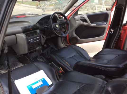 ขายรถโอเปิ้ล แอสตร้า ปี 94 วางเครื่องโตโยต้า 4A-FE 1.6 หัวฉีด เกียร์ออโต้ ติดแก๊ส LPG เพาเวอร์ ภายในเบาะหนัง พวงมาลัยก้านยก เกจ์วัด4ตัว วิทยุCD สีเงา มีริ้วรอยการใช้งาน แม็ก15 หลัง8" รถขับดี พร้อมใช้