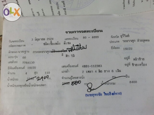 ขายรถเทรลเลอร์KS110แรง เครื่องดี แคชซีสวย ยางดี ภายในสวย มีเครื่องเสียง มีบันไดขึ้นรถเกี่ยว มีคอกข้างเสริม เอกสารพร้อมโอน โทร 090-8588220คุณนะ ID:narong498 หรือ www.truck.in.th/498