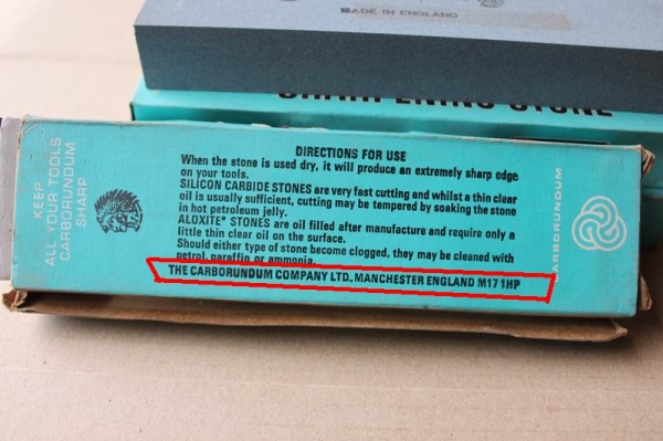 หินลับมีดตราคนป่า MADE IN ENGLAND