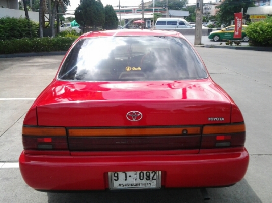 ขายรถยนต์ ปี92 โตโยต้า โคโรล่า รุ่นสามห่วง เครื่อง1600cc.หัวฉีด เกียร์ธรรมดา พวงมาลัยเพาเวอร์ กระจกไฟฟ้า แอร์เย็น ล้อแม็ก รถขับดี ช่วงล่างดี (รถบ้านไม่ใช่แท็กซี่)