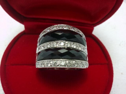 แหวนเงินนิลล้อมcz