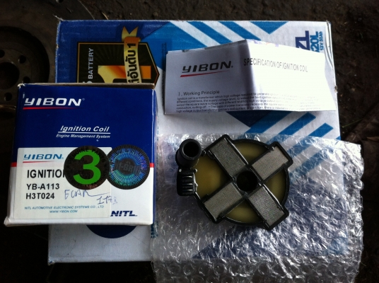 ขายคอยล์จานจ่าย/คอยล์จุดระเบิด 4g13,4g15,E-CAR (ของใหม่)700พร้อมส่ง