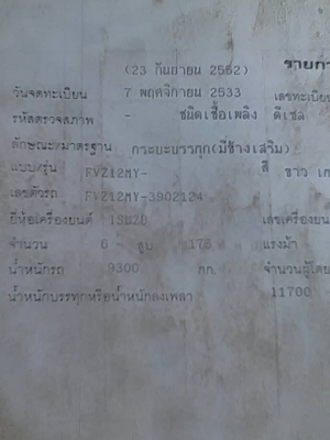 ขายดาวน์10ล้อ210แรงม้า