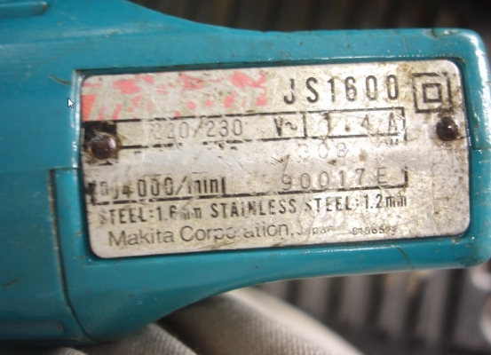 ขาย MAKITA JS1600 เครื่องตัดเหล็กแผ่น 1.6mm 300W